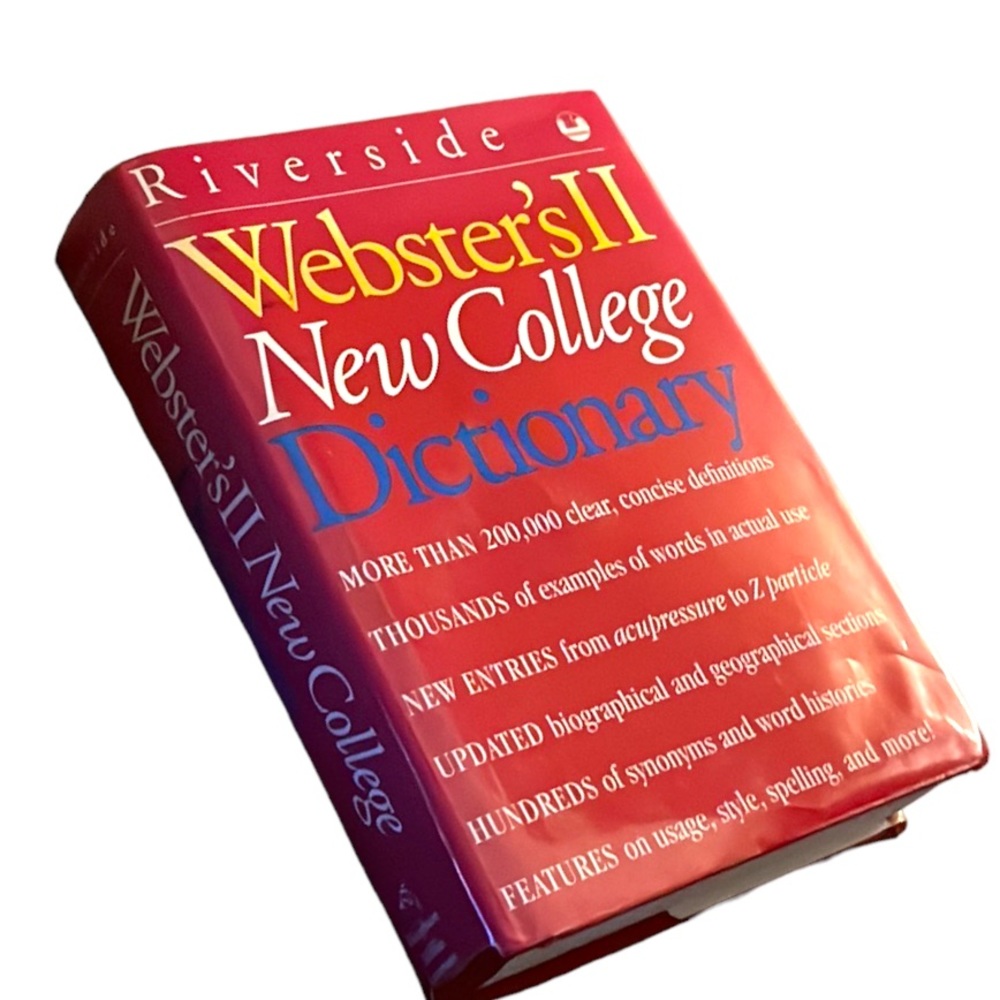Webster's II New College Dictionary Hardcover Riverside 1995